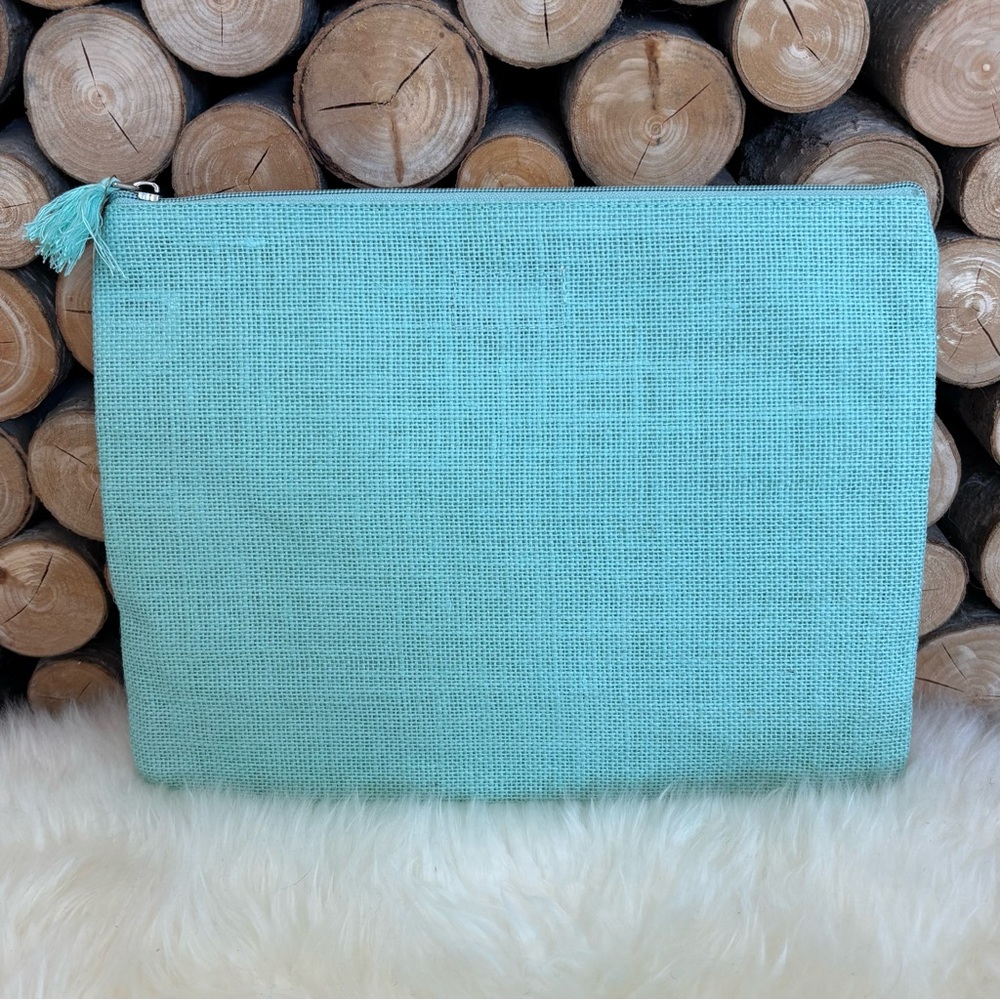 Mudpie Sea Turtle Carry All Bag Clutch Makeup - Picture 4 of 10